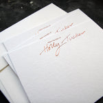 Personalised Correspondence Notecards - Hand Foiled