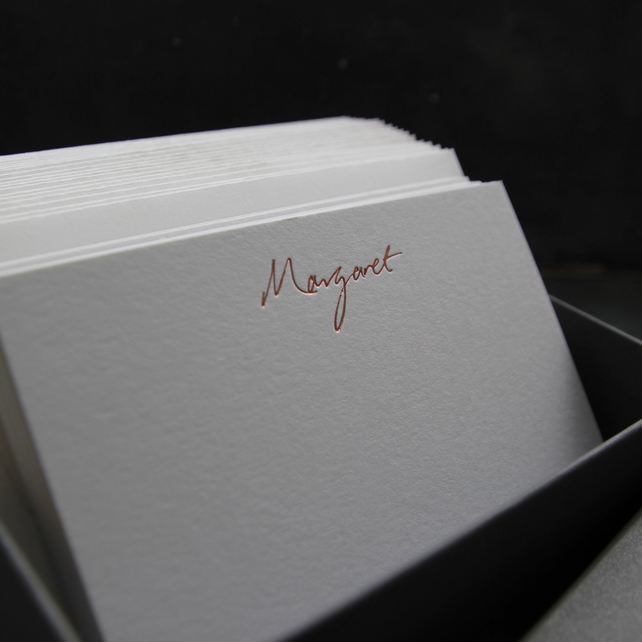 Personalised Correspondence Notecards - Hand Foiled