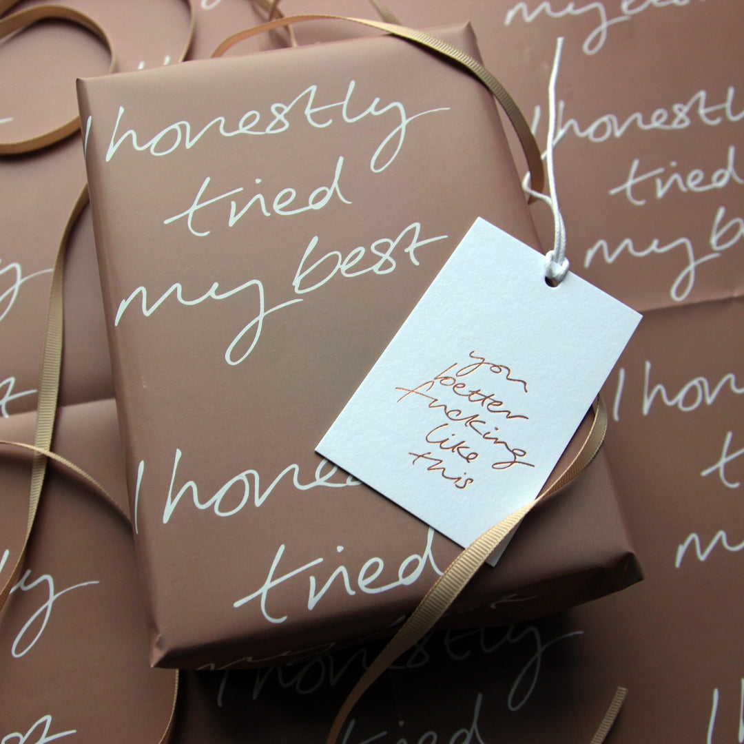 I Honestly Tried My Best Wrap - 2 Sheets