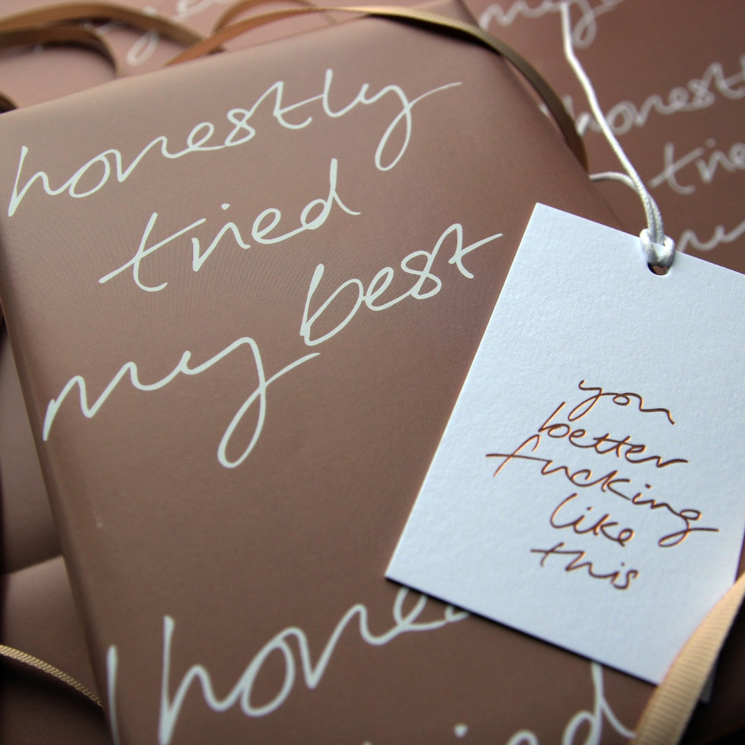 I Honestly Tried My Best Wrap - 2 Sheets