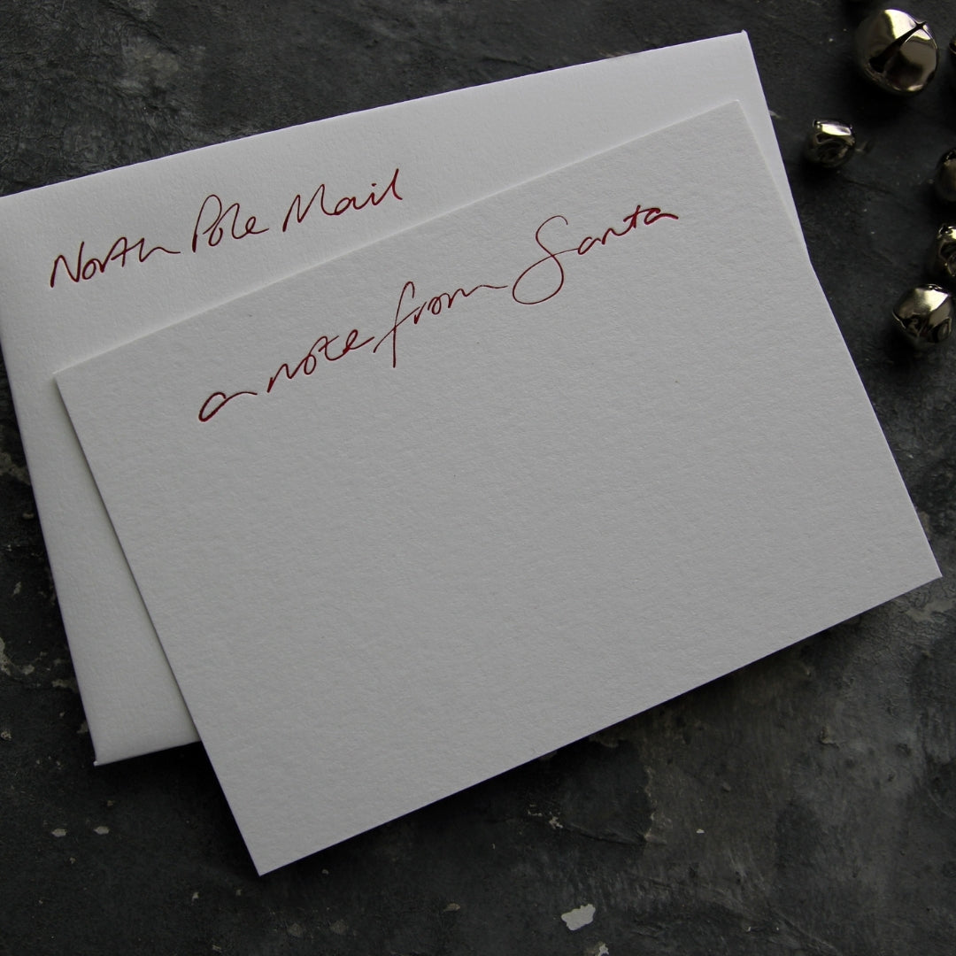 A Note From Santa Notecard | Christmas Eve Card for Kids – Text From A ...