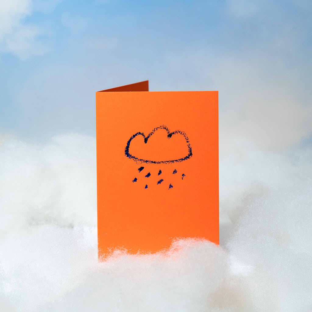 Rain Cloud - Hand Foiled Card
