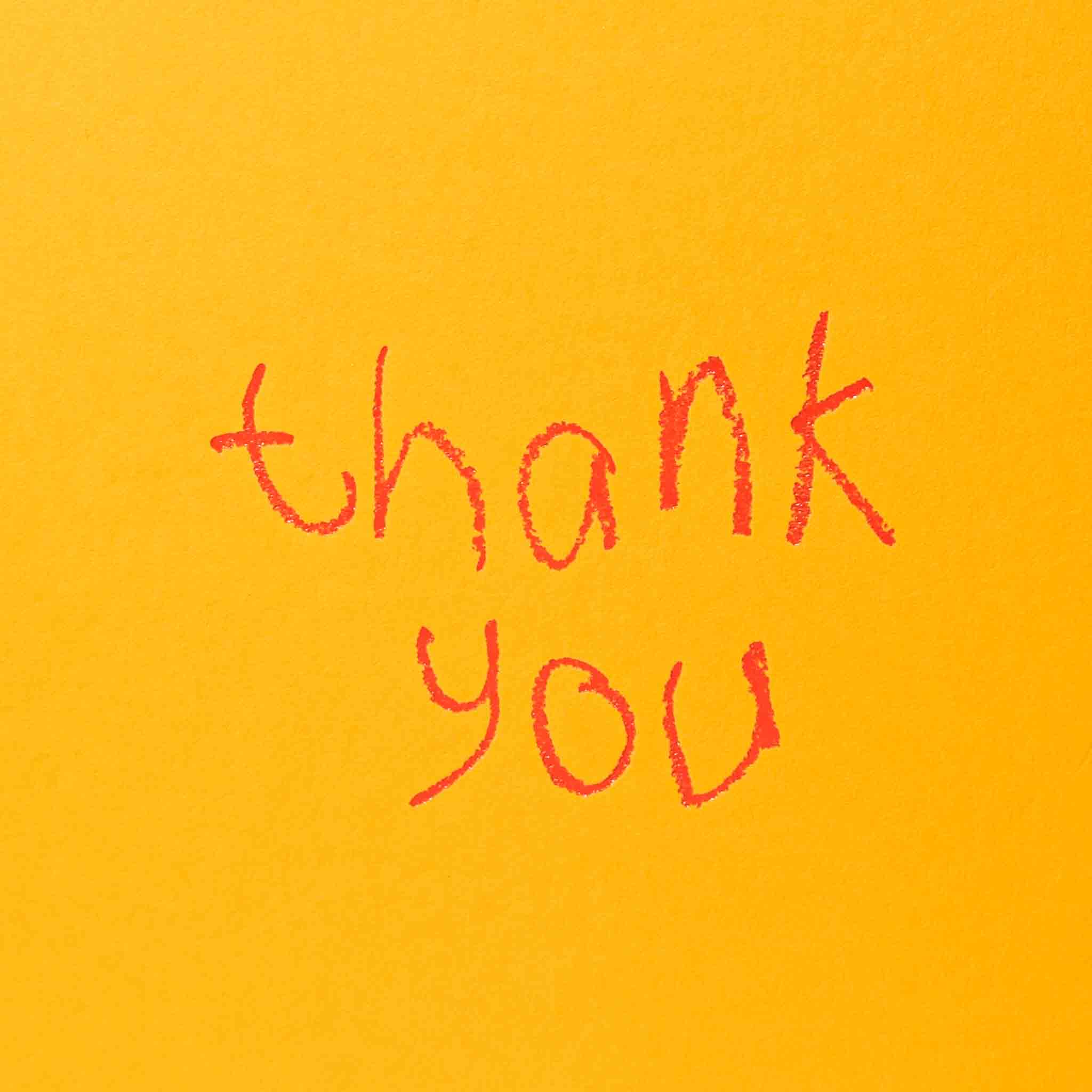 Thank You - Hand Foiled Card