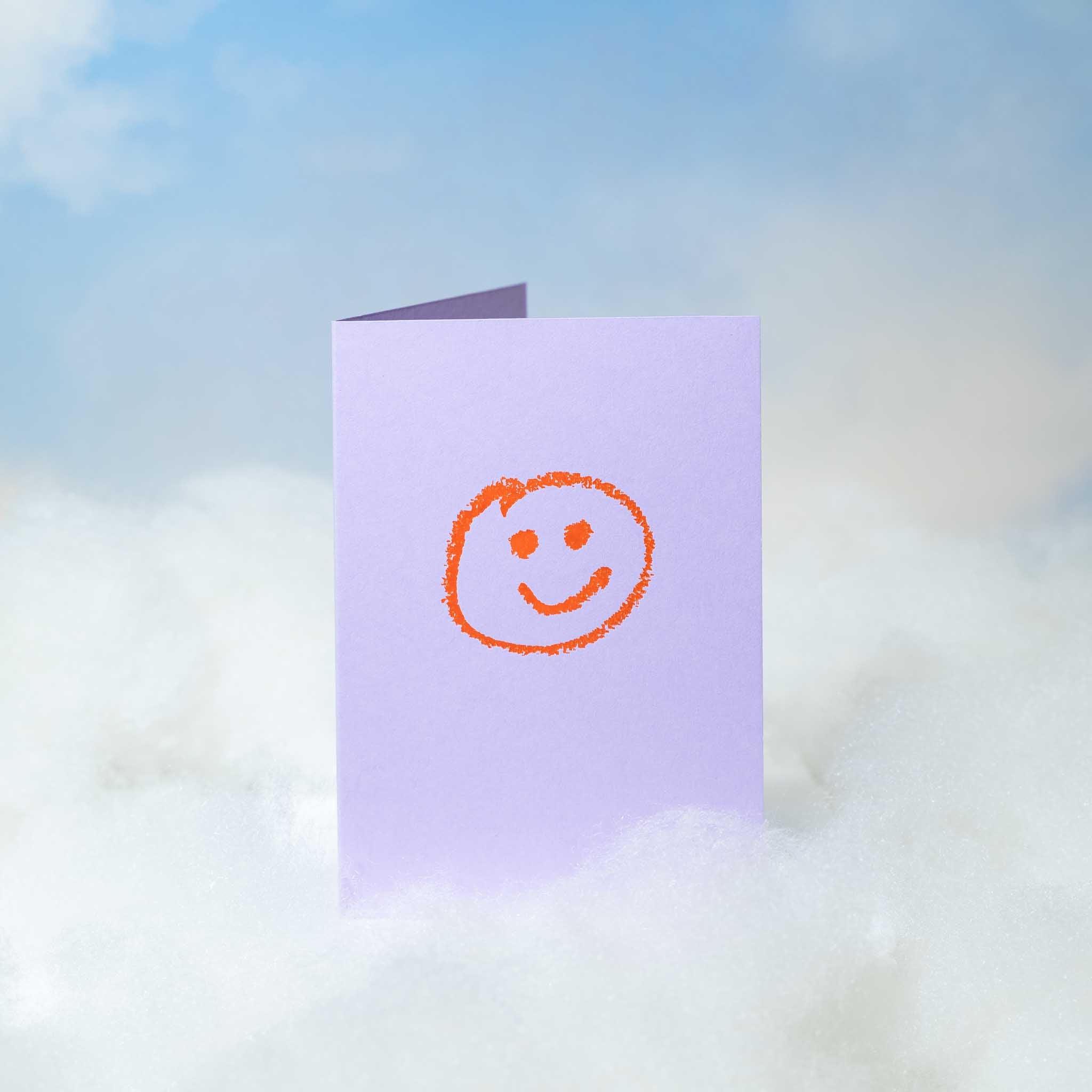 Happy Face - Hand Foiled Card