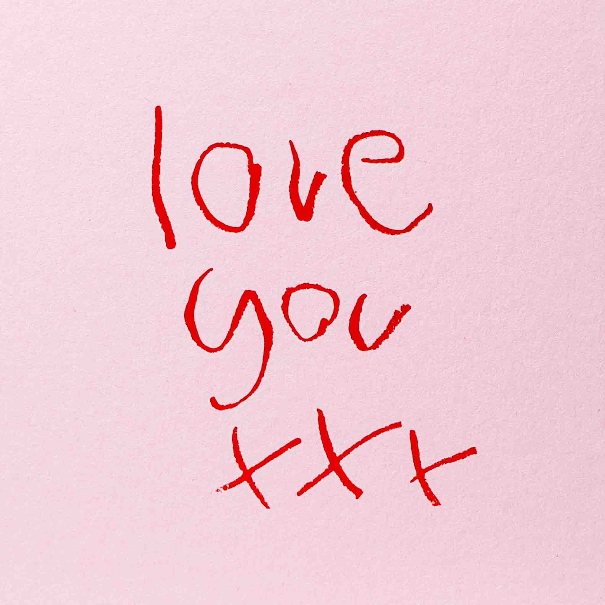 Love You xxx - Hand Foiled Card