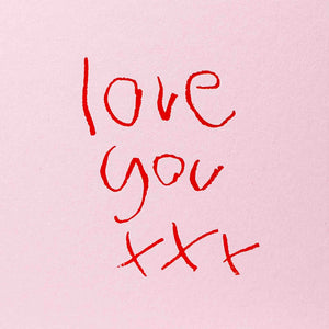 Love You xxx - Hand Foiled Card