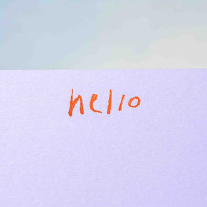 Hello - Hand Foiled Notecard Set