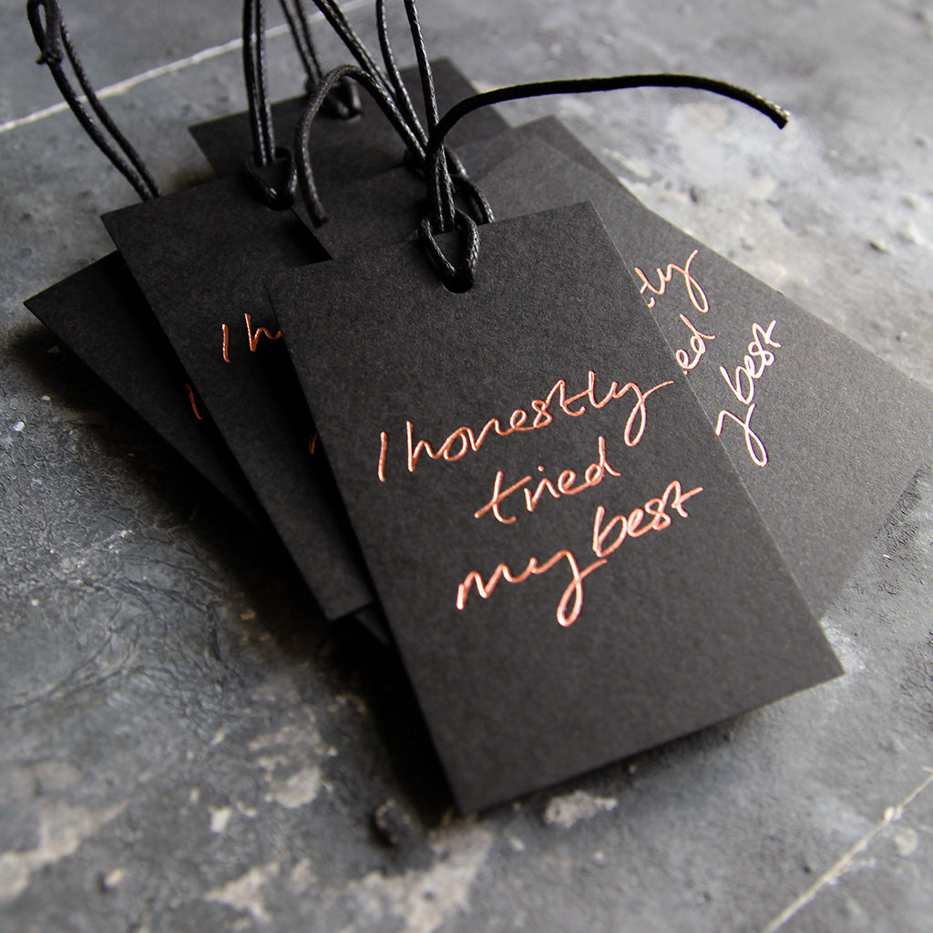 I Honestly Tried My Best - 6 Gift Tags