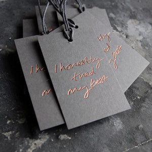 I Honestly Tried My Best - 6 Gift Tags