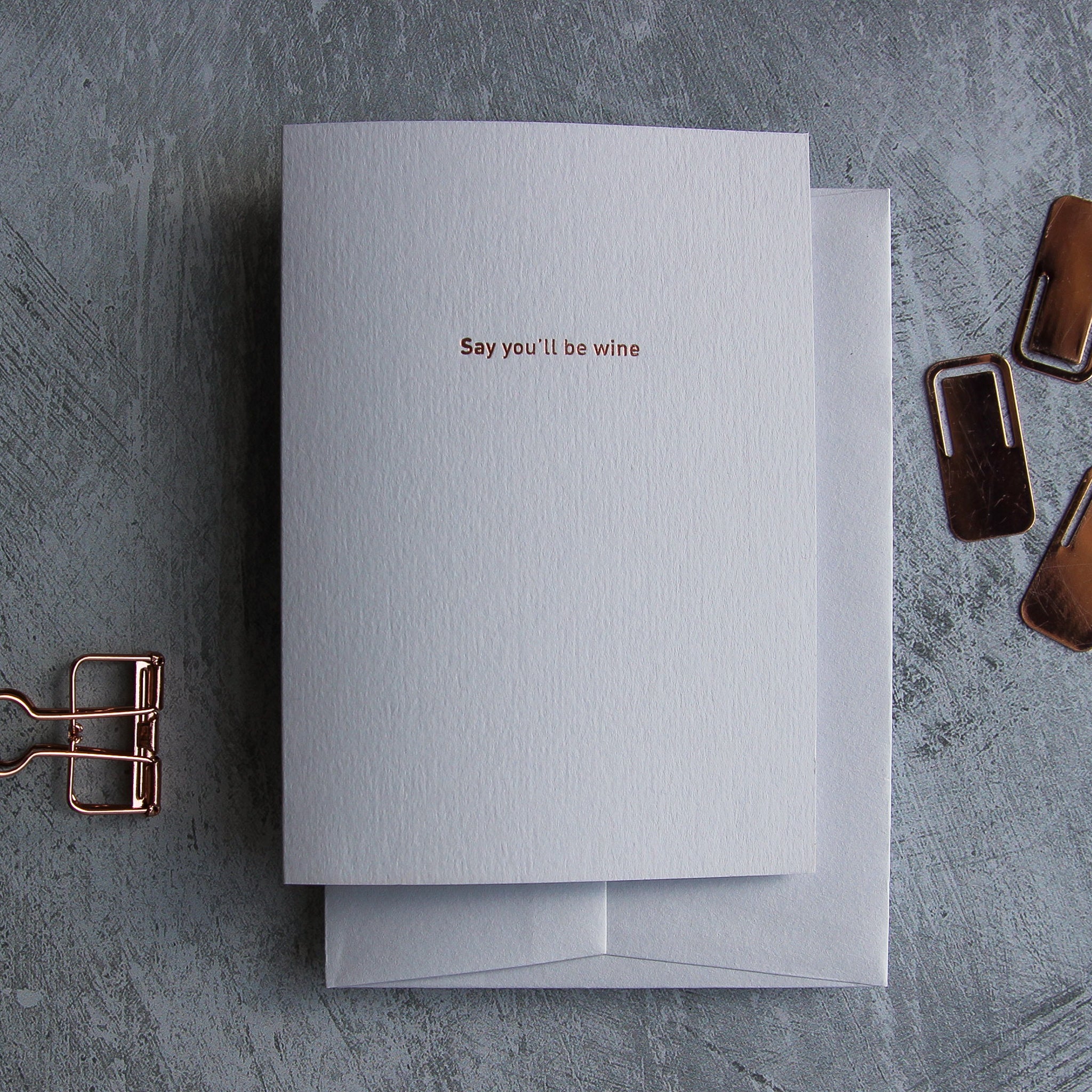 Say you'll be wine - Typo Set