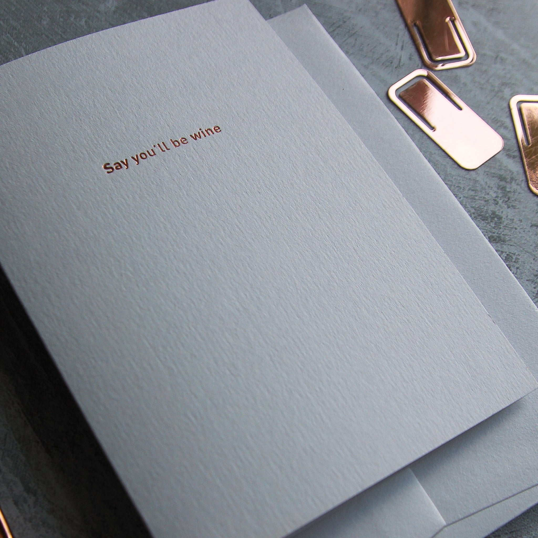 Say you'll be wine - Typo Set