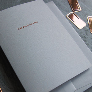 Say you'll be wine - Typo Set
