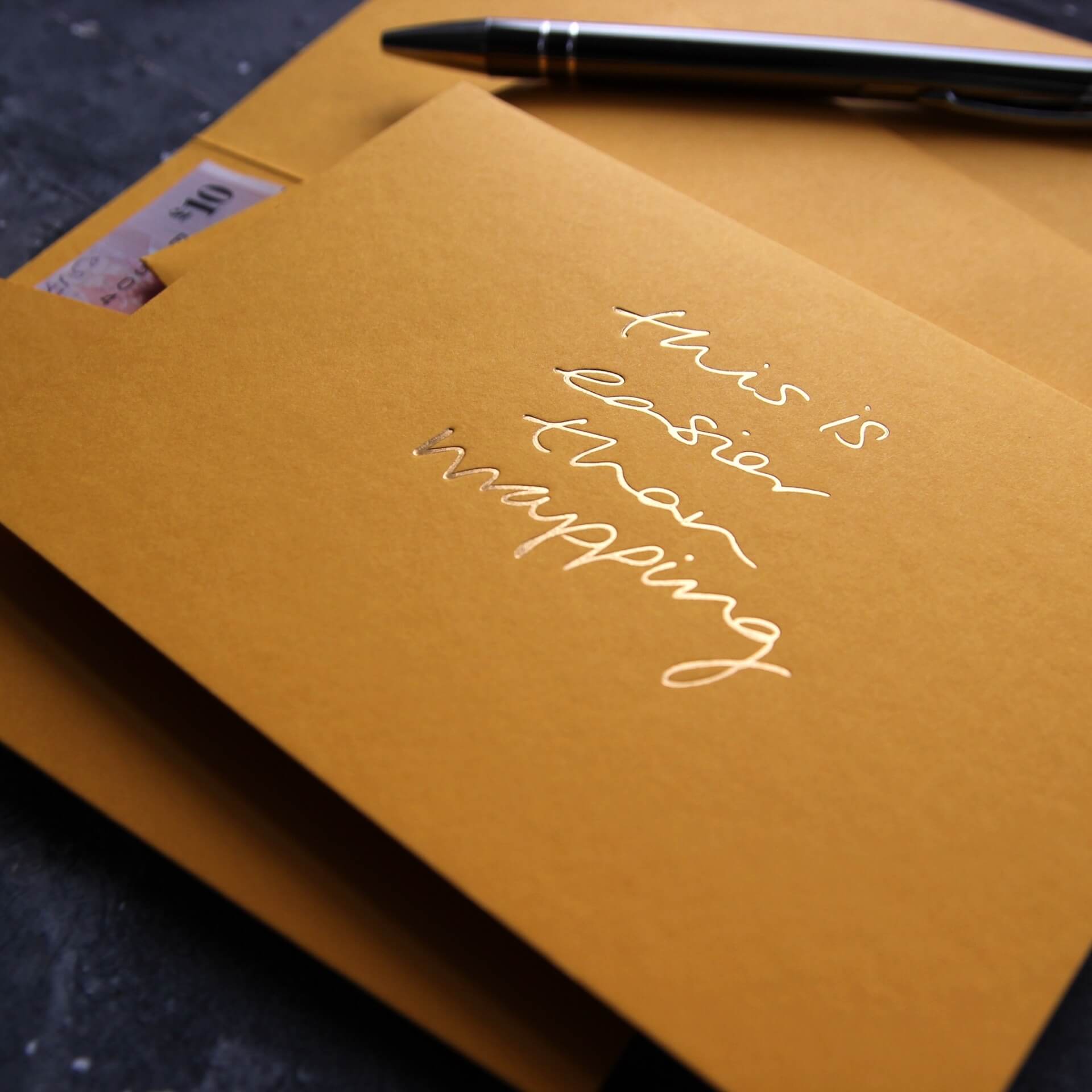 This Is Easier Than Wrapping - Cash Card