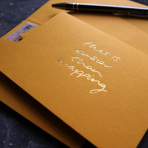 This Is Easier Than Wrapping - Cash Card