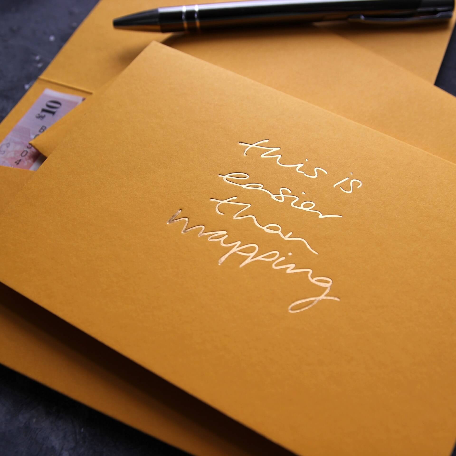 This Is Easier Than Wrapping - Cash Card