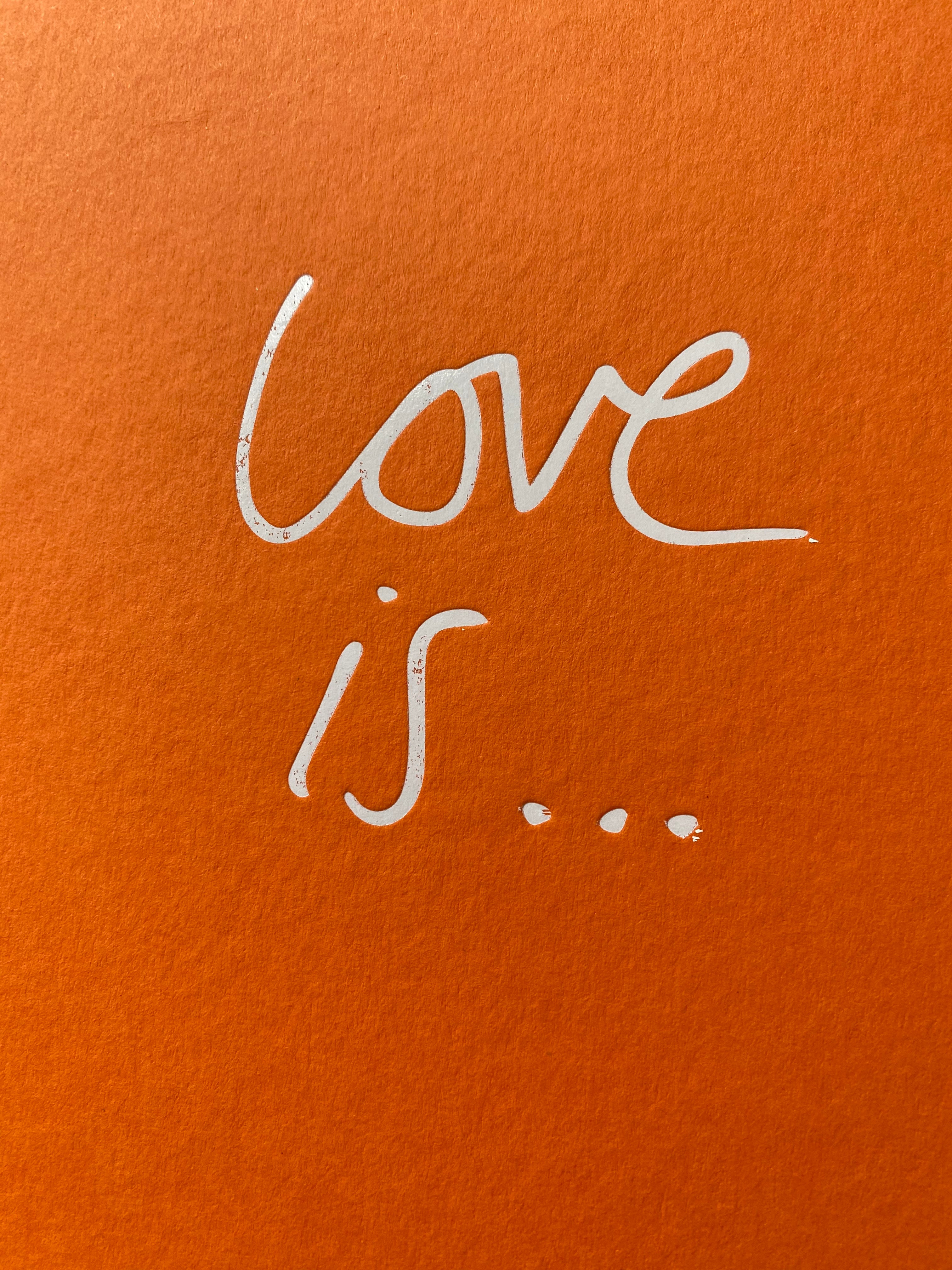 Love Is... - Unframed Foil Print