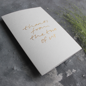 Thanks From The Two Of Us - Grey